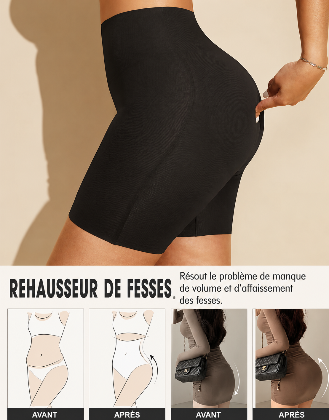 Shorty Gainant "Silhouette de Déesse"