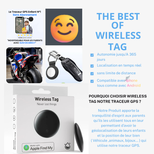 Traqueur GPS 2.0 : Wireless Tag